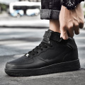 Sneaker Customs Design dernier sport en cuir respirant fabriqué à plat blancs baskets plates noires chaussures de chaussures décontractées